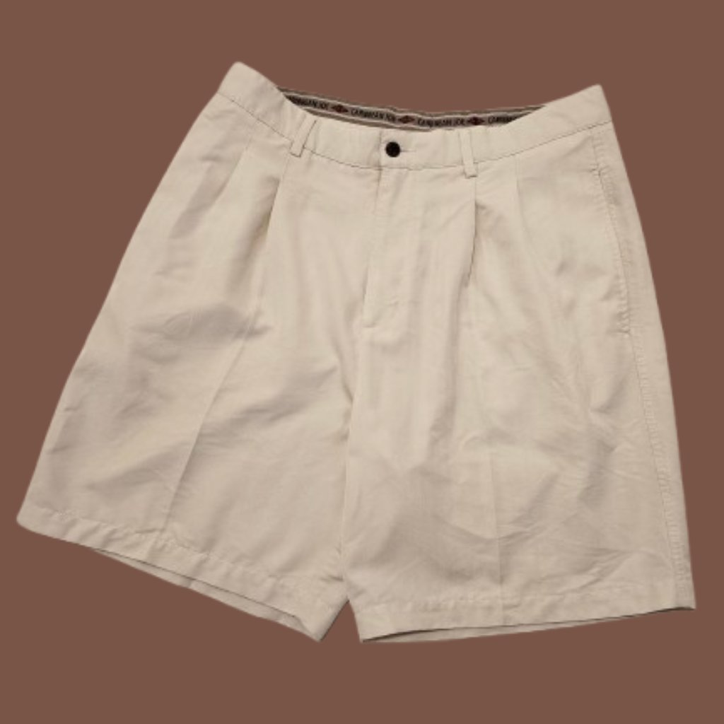 Caribbean Joe Men's Front Pleated Shorts - Size 34 Waist